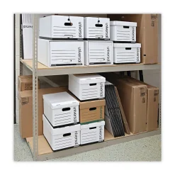 File Storage|Universal Medium Duty Corrugated File Box with Lift Off Lid, Legal Size, White, 12/Carton (UNV95221)