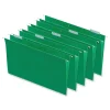 Hanging File Folders|Universal Recycled Hanging File Folder, Legal Size, Bright Green, 25/Box (UNV14217)