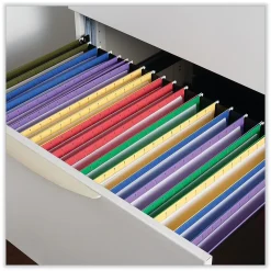 Hanging File Folders|Universal Recycled Hanging File Folder, Legal Size, Yellow, 25/Box (UNV14219)