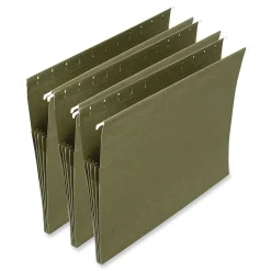 Hanging File Folders|Universal Reinforced Hanging File Frame, Letter Size, Green, 10/Box (UNV14160)