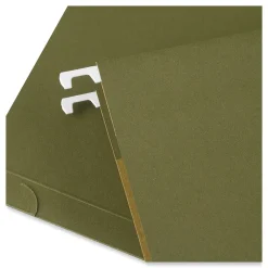 Hanging File Folders|Universal Reinforced Recycled Hanging File Folder, Letter Size, Standard Green, 25/Box (UNV14141)