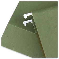 Hanging File Folders|Universal Reinforced Recycled Hanging File Folder, Letter Size, Green, 25/Box (UNV14143)