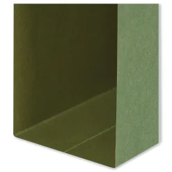 Hanging File Folders|Universal Reinforced Recycled Hanging File Folder, Letter Size, Green, 25/Box (UNV14143)