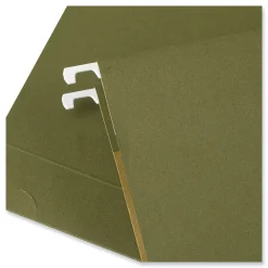 Hanging File Folders|Universal Reinforced Recycled Hanging File Folder, Legal Size, Green, 25/Box (UNV14152)
