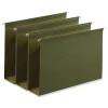 Hanging File Folders|Universal Reinforced Recycled Hanging File Folder, Legal Size, Green, 25/Box (UNV14153)