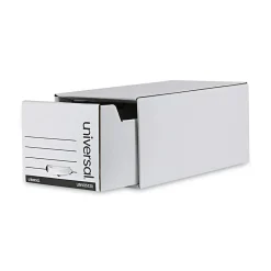 File Storage|Universal Storage Drawer File, Letter Size, White, 6/Carton (UNV85120)