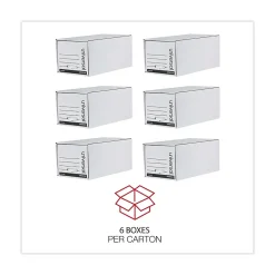 File Storage|Universal Storage Drawer File, Letter Size, White, 6/Carton (UNV85120)