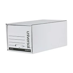 File Storage|Universal Storage Drawer File, Letter Size, White, 6/Carton (UNV85120)