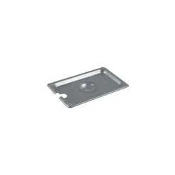 Update International Fourth Size Notched Pan Cover, Silver (STP-25LDCS)