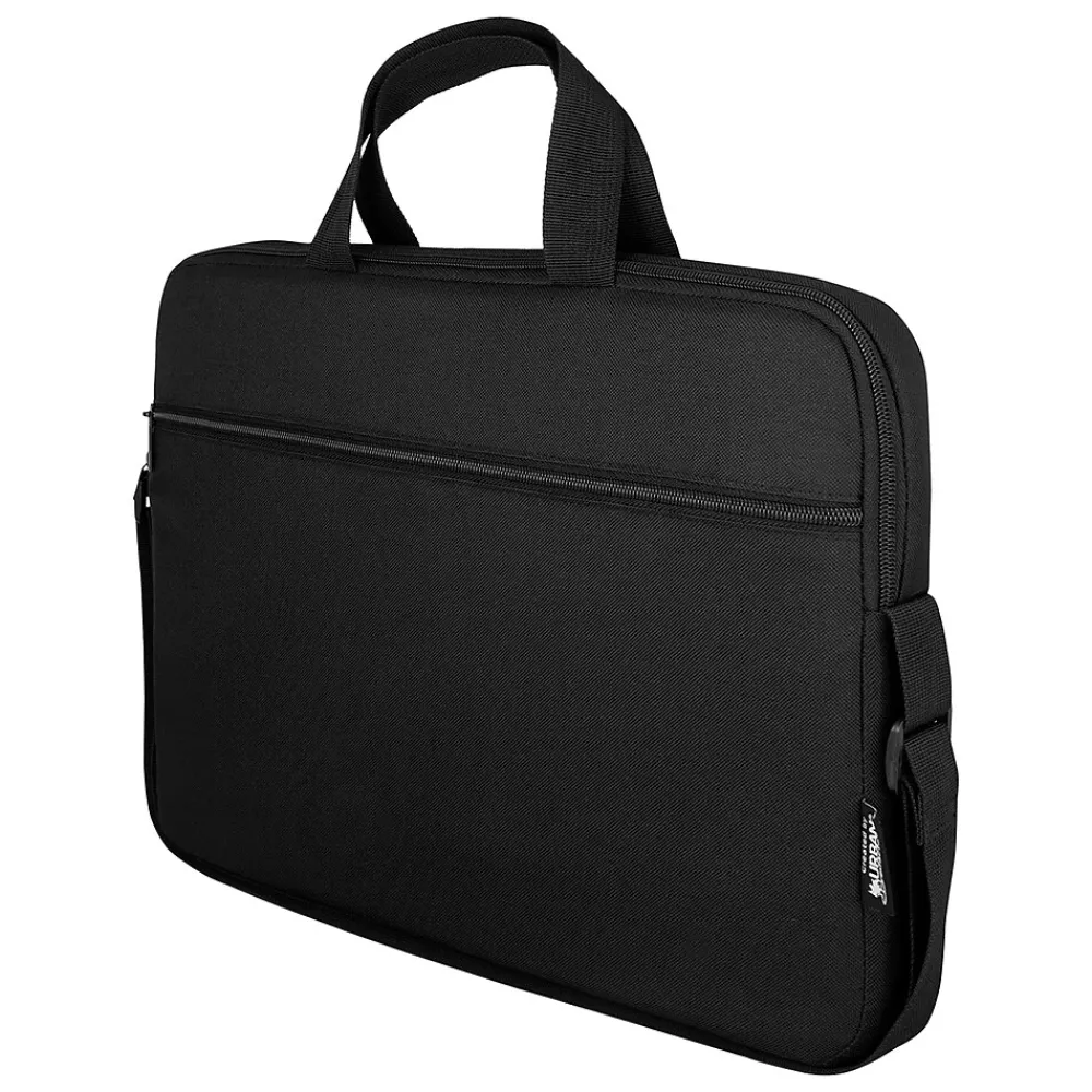 Laptop Bags|Urban Factory NYLEE 15.6" Polyester Water Resistant Laptop Bag, Black (UBFTLS15UF)