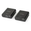 StarTech USB 2.0 Extender over Cat5e or Cat6 Ethernet Cable - 330ft/100m USB 2.0 Extender Adapter Kit w/ ESD & Metal Case - Powered
