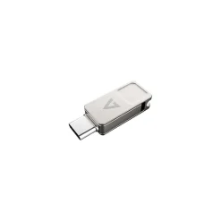 Outlet V7 Dual 128GB USB 3.2 Type C Flash Drive, Gray (VF3128GTC)