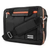 Laptop Briefcase, Black/Orange Nylon (PT_NBKLEA284_17)<Vangoddy Best