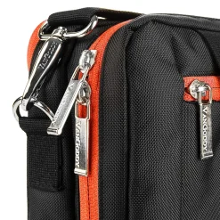 Laptop Briefcase, Black/Orange Nylon (PT_NBKLEA284_17)<Vangoddy Best