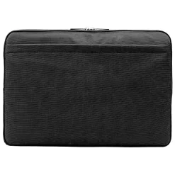 Laptop Sleeve, Black Canvas (NBKLEA111)<Vangoddy Sale