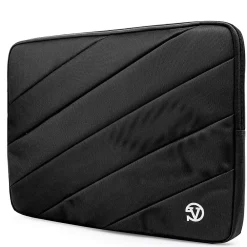 Laptop Sleeve, Black Canvas (NBKLEA111)<Vangoddy Sale