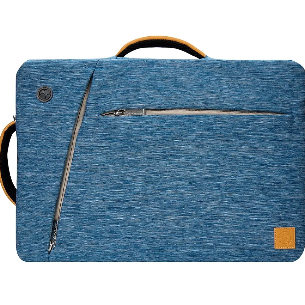 Laptop Bags|Vangoddy Slate 15.6" Nylon Water Resistant Laptop Bag, Slate Blue (LAPLEA031)