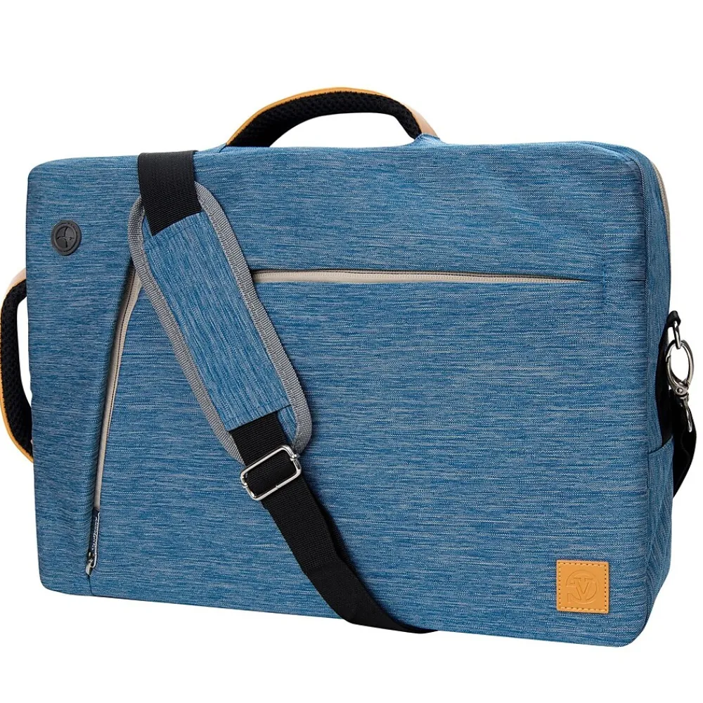Laptop Bags|Vangoddy Slate 15.6" Nylon Water Resistant Laptop Bag, Slate Blue (LAPLEA031)