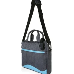 Wave 13" Laptop Messenger Bag, Sky Blue Nylon (NBKLEA605)<Vangoddy New