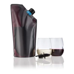 Vapur After Hours Wandervino Portable Wine Kit, 750 ml., Maroon (10256)