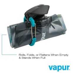 Vapur Anti-Bottle Collapsible Wide Mouth Water Bottle, 34 oz., Gradient Gray (10258)