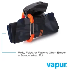 Vapur Anti-Bottle Collapsible Wide Mouth Water Bottle, 23 oz., Nightblue (10211)