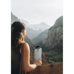 Vapur Anti-Bottle Collapsible Wide Mouth Water Bottle, 34 oz., Blue Steel (30173)