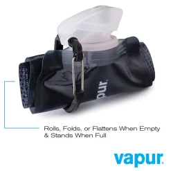 Vapur Anti-Bottle Collapsible Wide Mouth Water Bottle, 18 oz., Cool Grey (10201)