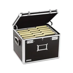 File Storage|Vaultz Locking Chest, Letter/Legal Size, Black (VZ01008)