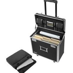 File Storage|Vaultz Metal Mobile Business Case, Legal, Black (VZ00636)