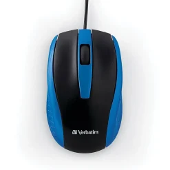 Outlet Verbatim Corded Notebook Optical 99743 Mouse, Blue