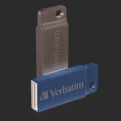 Sale Verbatim Metal Executive 32GB USB 2.0 Type A Flash Drive, Silver (98749)