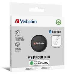 My Finder Bluetooth Coin Tracker, Black (32133)<Verbatim Best