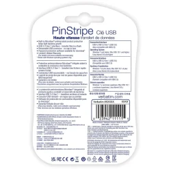 Outlet Verbatim PinStripe 128GB USB 3.2 Type A Flash Drive, Black (49319)