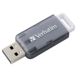 Online Verbatim SeaGlass 64GB USB 3.2 Type A Flash Drive, Gray (71273)