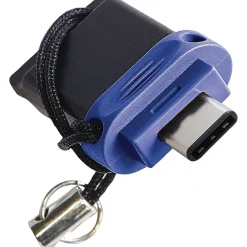 Best Verbatim Store 'n' Go Dual 64GB USB 3.0 Type A Flash Drive, Black and Blue (VTM99155)