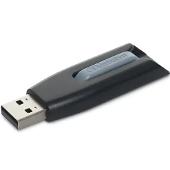 Sale Verbatim Store 'n' Go V3 8GB USB 3.2 Type A Flash Drive, Black/Gray (49171)