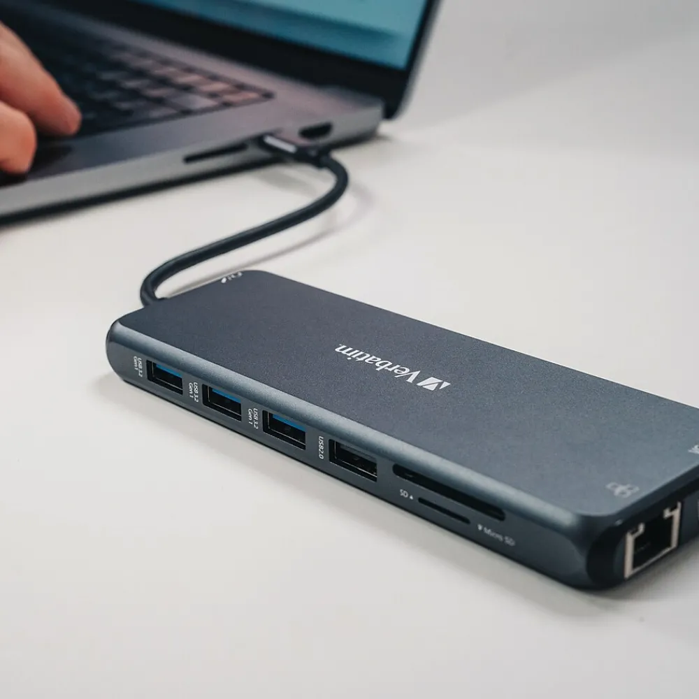 Verbatim USB-C Pro Multiport Hub 14-Port USB-C Hub, Black (32154)