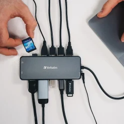 Verbatim USB-C Pro Multiport Hub 14-Port USB-C Hub, Black (32154)