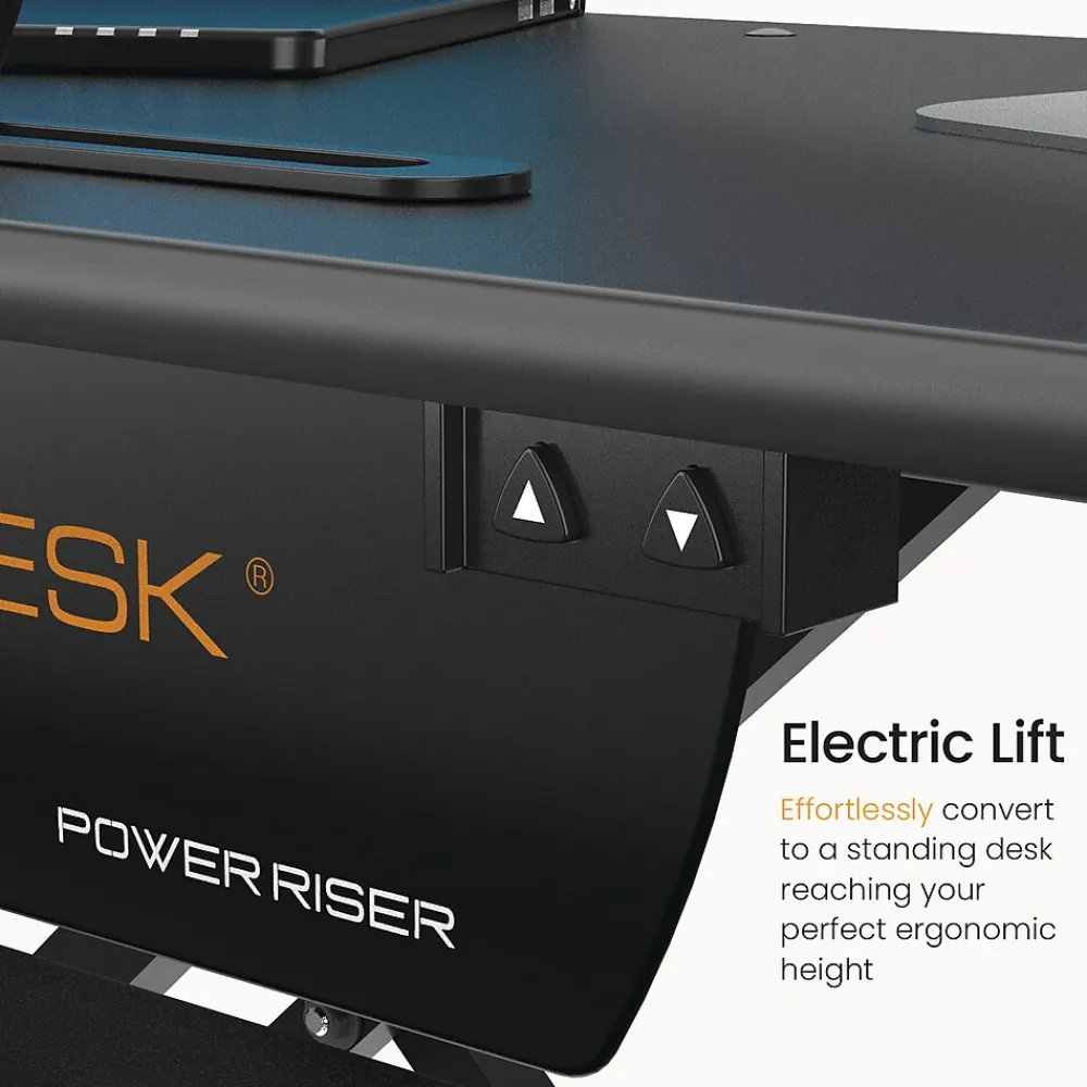 Standing Desks*VersaDesk Power Riser 32"W Electric Adjustable Standing Desk Converter, Black (VDPR3124-BB)