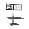 Standing Desks*Victor Technology 28" W High Rise™ Electric Dual Monitor Standing Desk, Laminate Wood (DC450)