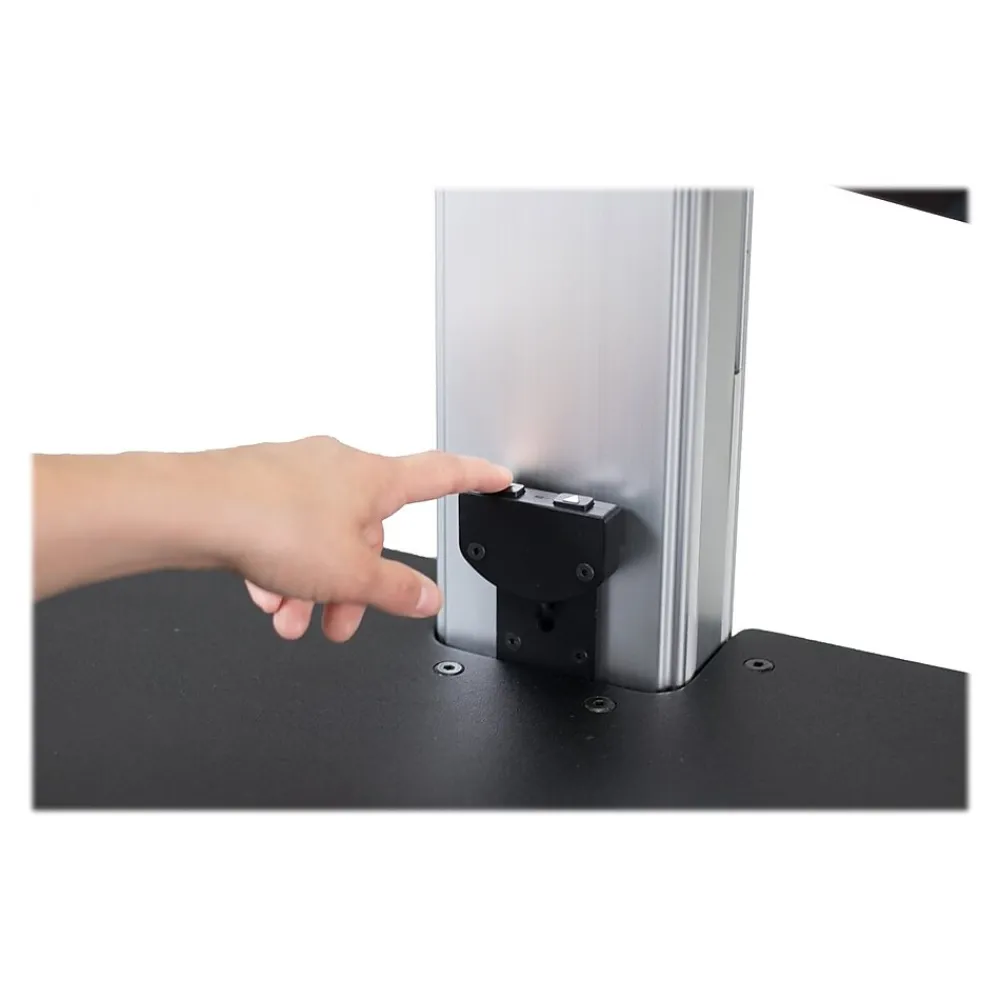 Standing Desks*Victor Technology 28" W High Rise™ Electric Dual Monitor Standing Desk, Laminate Wood (DC450)