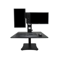 Discount Victor Technology High Rise™ Manual Dual Monitor Standing Desk, 28