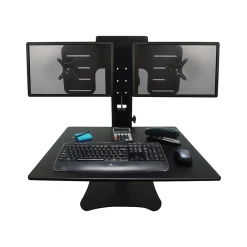Discount Victor Technology High Rise™ Manual Dual Monitor Standing Desk, 28