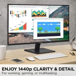 Clearance ViewSonic 27" 75 Hz LED Monitor, Black (VA2715-2K-MHD)