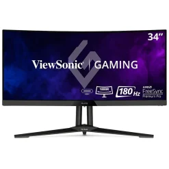 Discount ViewSonic 34" Curved 165Hz LED Gaming Monitor, Black (XG340C-2K)