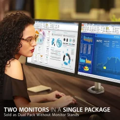 Outlet ViewSonic 24" Dual Pack 1080p IPS LED Monitors, Black (VG2448_H2)