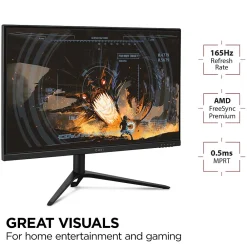 Discount ViewSonic 27" 180Hz LCD Gaming Monitor, Black (VX2728J)