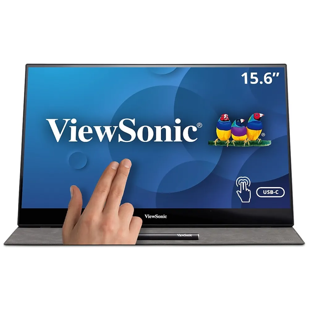 Online ViewSonic 15.6" 60Hz LED Monitor, Black (TD1655)