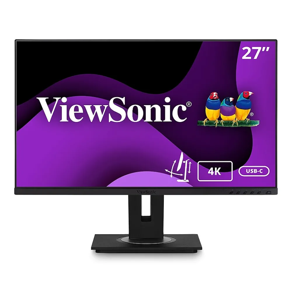 ViewSonic 27" 4K Ultra HD 60 Hz LCD Monitor, Black (VG2756-4K)